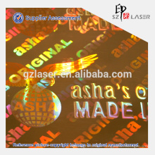 Gold foil hologram tape for box wrapping